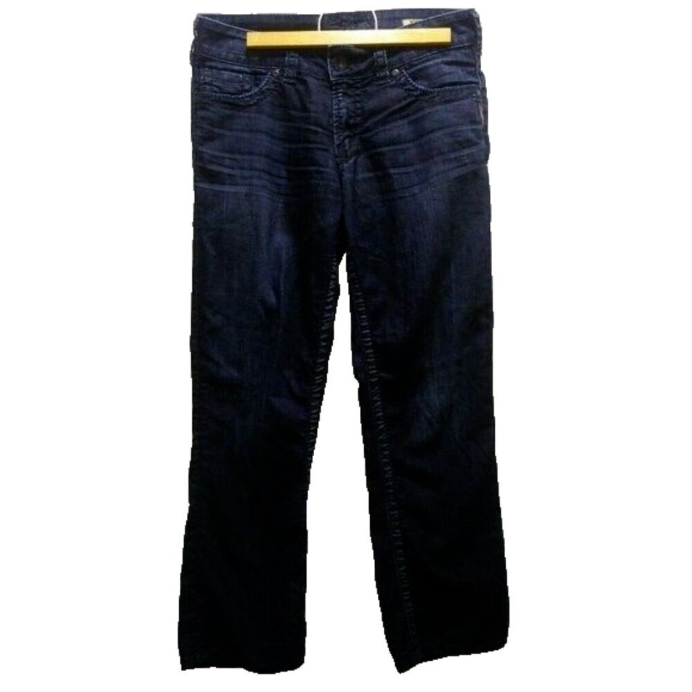 Silver Jeans Suki Capri Womens Size 29 Mid Rise Straight Dark Wash Cropped